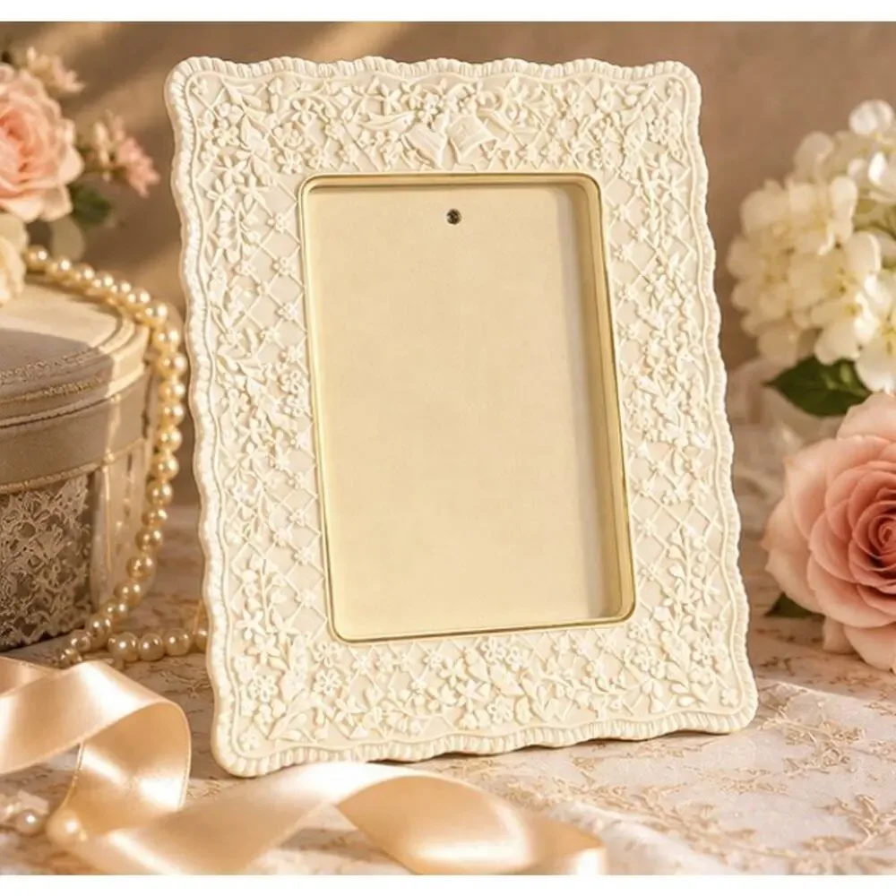 Vintage LENOX Porcelain Wedding Promises Picture Frame, 7